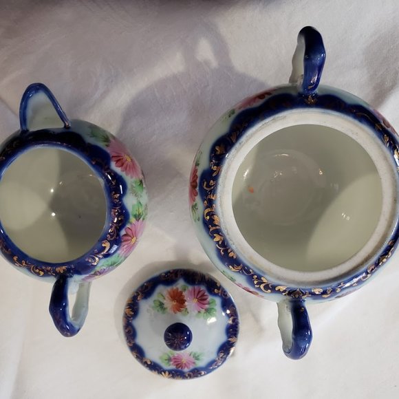 Antique Nippon Cream and Sugar - Picture 3 of 5